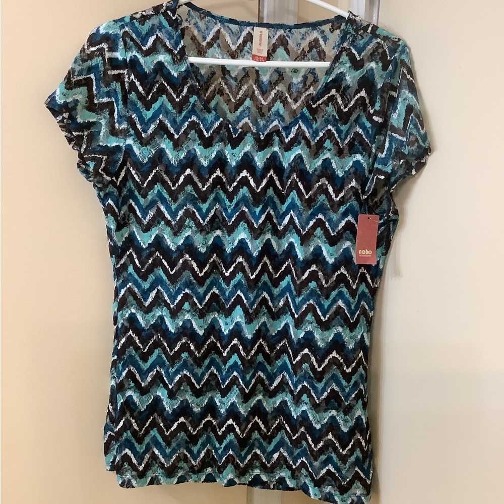 No Boundaries Sheer Lace Tee T-Shirt Size Juniors XL (15-17) BRAND NEW